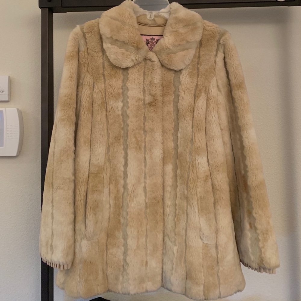 Faux fur coat- juicy couture